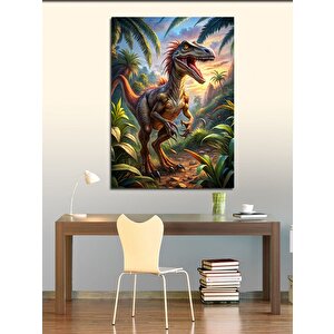 Kanvas Tablo Ormanda Dinozor 70x100 cm