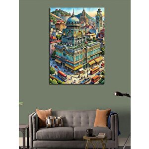Kanvas Tablo Şehirde Yaşam 50x70 cm