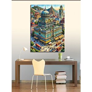 Kanvas Tablo Şehirde Yaşam 50x70 cm