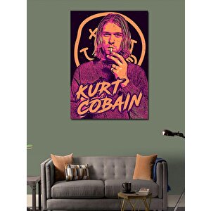 Kanvas Tablo Kurt Cobain Poster 70x100 cm