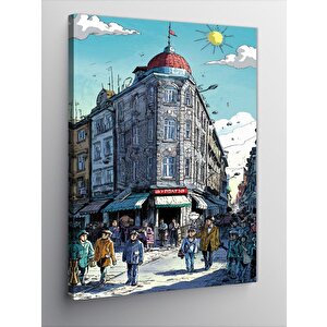 Kanvas Tablo Şehirde Yaşam 70x100 cm