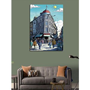 Kanvas Tablo Şehirde Yaşam 70x100 cm