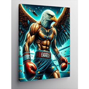 Kanvas Tablo Kaslı Boksör Kartal 50x70 cm