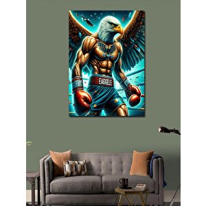 Kanvas Tablo Kaslı Boksör Kartal 50x70 cm
