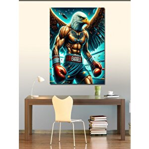 Kanvas Tablo Kaslı Boksör Kartal 50x70 cm