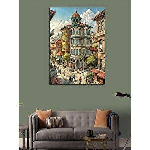 Kanvas Tablo Şehir Yaşamı 70x100 cm