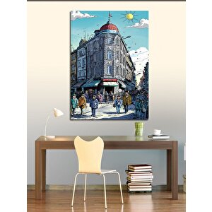 Kanvas Tablo Şehirde Yaşam 50x70 cm