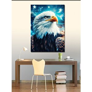 Kanvas Tablo Beyaz Başlı Kara Kartal 70x100 cm