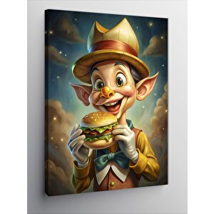 Kanvas Tablo Hamburger Seven Cin 50x70 cm