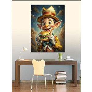 Kanvas Tablo Hamburger Seven Cin 50x70 cm