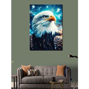 Kanvas Tablo Beyaz Başlı Kara Kartal 50x70 cm