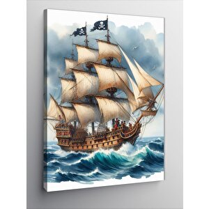 Kanvas Tablo Korsan Gemisi 70x100 cm