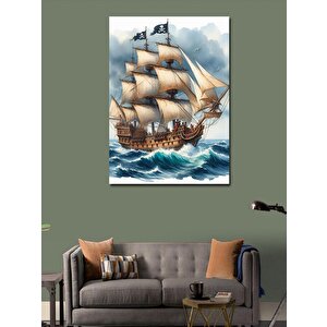 Kanvas Tablo Korsan Gemisi 70x100 cm