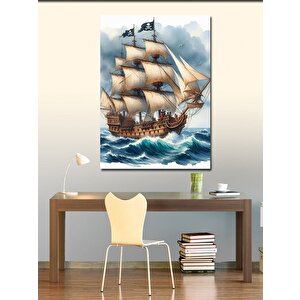 Kanvas Tablo Korsan Gemisi 70x100 cm