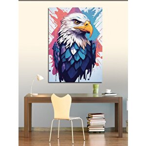 Kanvas Tablo Asil Kara Kartal 100x140 cm