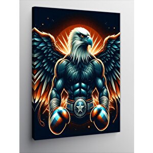 Kanvas Tablo Kanatlı Boksör Kartal 50x70 cm