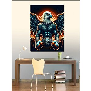 Kanvas Tablo Kanatlı Boksör Kartal 50x70 cm