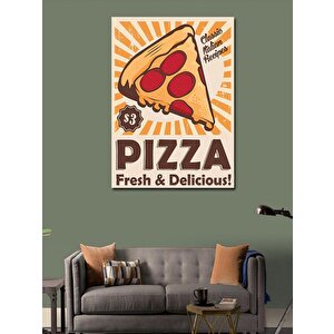 Kanvas Tablo Pizza Temalı 100x140 cm