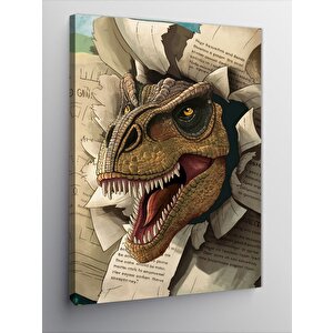Kanvas Tablo Dinozor 70x100 cm