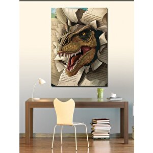 Kanvas Tablo Dinozor 100x140 cm