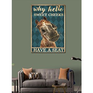 Kanvas Tablo Merhaba Komik At 50x70 cm