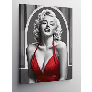 Kanvas Tablo Kırmızı Elbiseli Marilyn Monroe 70x100 cm