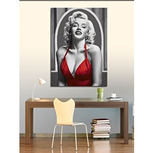 Kanvas Tablo Kırmızı Elbiseli Marilyn Monroe 70x100 cm