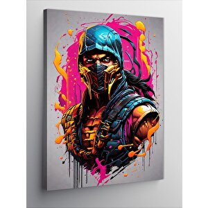 Kanvas Tablo Mortal Kombat Scorpion 50x70 cm