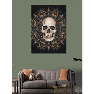 Kanvas Tablo Kuru Kafa Ve Tribal Desen 50x70 cm