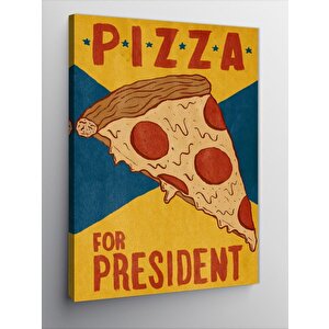 Kanvas Tablo Pizza Temalı 70x100 cm