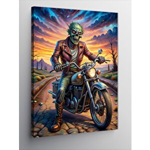 Kanvas Tablo Walking Dead Motorcu 50x70 cm