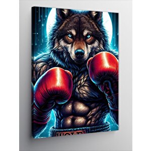 Kanvas Tablo Boksör Bozkurt 100x140 cm