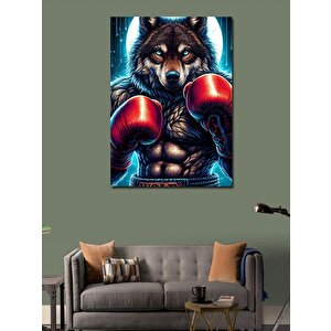 Kanvas Tablo Boksör Bozkurt 100x140 cm