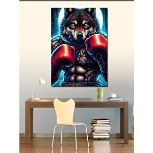 Kanvas Tablo Boksör Bozkurt 100x140 cm