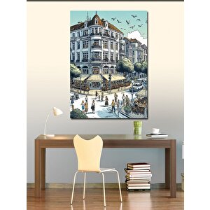 Kanvas Tablo Şehirdeki İnsanlar 50x70 cm