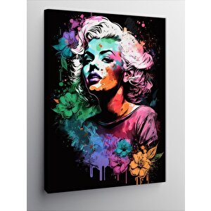 Kanvas Tablo Pastel Renkli Marilyn Monroe 100x140 cm