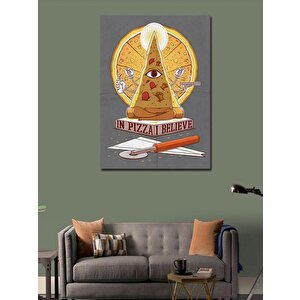 Kanvas Tablo Pizza Dilimi 50x70 cm