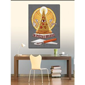 Kanvas Tablo Pizza Dilimi 50x70 cm