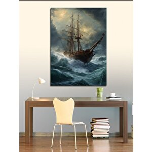 Kanvas Tablo Okyanustaki Gemi 100x140 cm