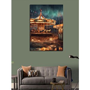 Kanvas Tablo Atlı Karınca 100x140 cm
