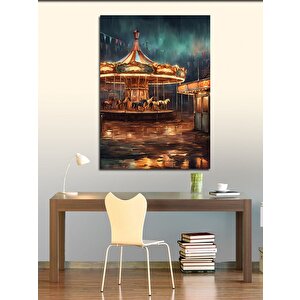 Kanvas Tablo Atlı Karınca 100x140 cm