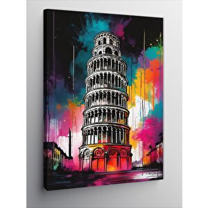 Kanvas Tablo İtalya Pizza Kulesi 50x70 cm