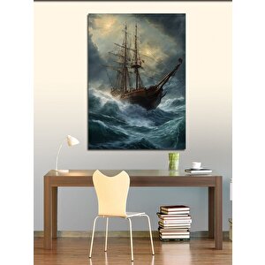 Kanvas Tablo Okyanustaki Gemi 50x70 cm