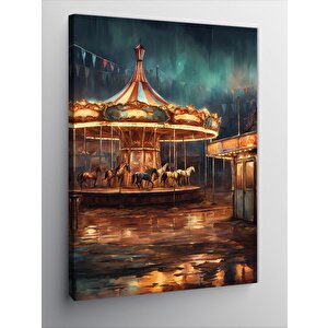Kanvas Tablo Atlı Karınca 50x70 cm