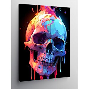 Kanvas Tablo Eriyen Renkli Kuru Kafa 70x100 cm