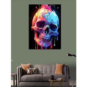 Kanvas Tablo Eriyen Renkli Kuru Kafa 70x100 cm