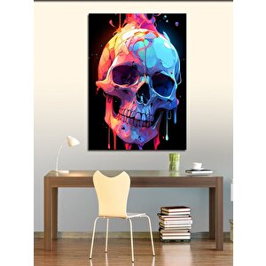 Kanvas Tablo Eriyen Renkli Kuru Kafa 70x100 cm