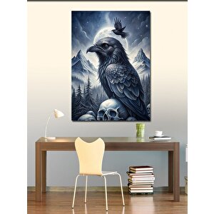 Kanvas Tablo Kuru Kafa Ve Karga 100x140 cm