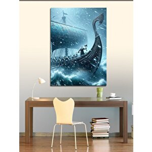 Kanvas Tablo Viking Gemisi 50x70 cm