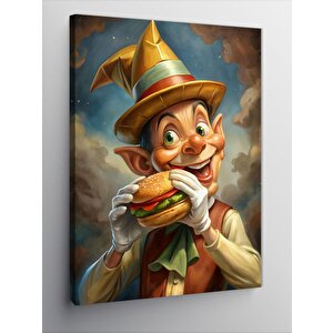 Kanvas Tablo Hamburger Ve Cin 70x100 cm